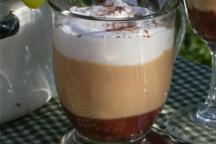 Parfait Cappuccino et boisson soya (Illustration)