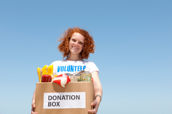 Contribute to a holiday food drive.
